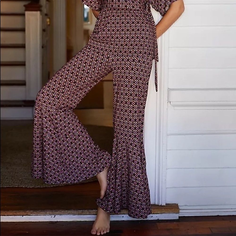 Anthropologie Bonnie Wide Leg Trouser Pants Size S - Picture 2 of 4